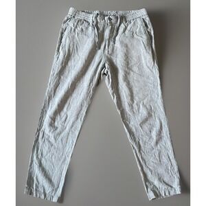 Banana Republic Pants Gray Chino Style Pants Lightweight Linen 35x32 JBHS
